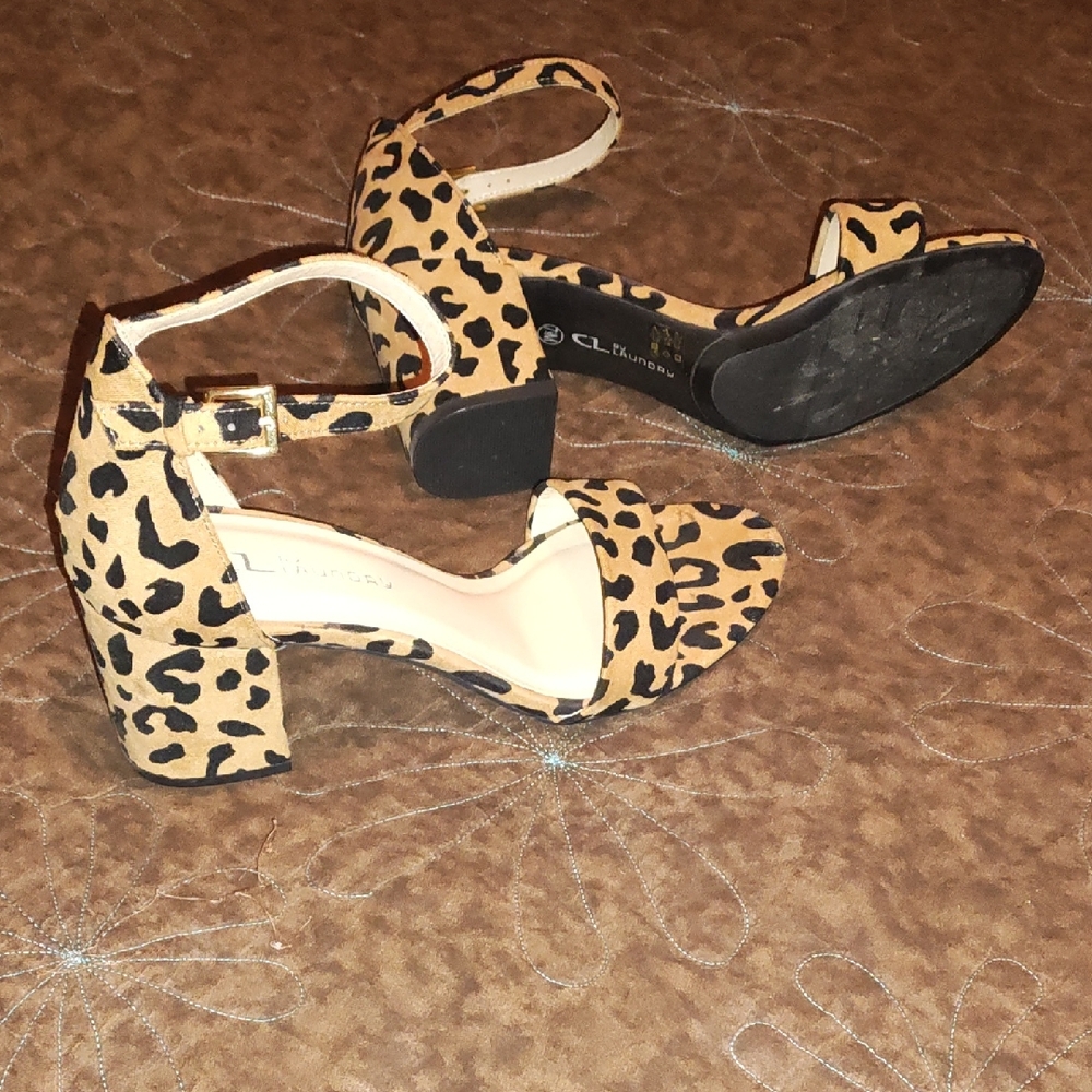 Leopard Print Heels-Like New
